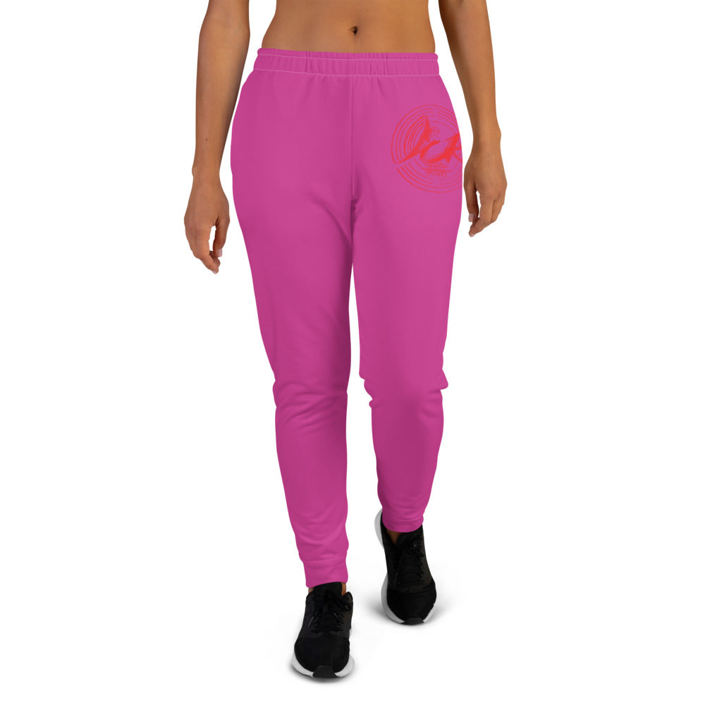 L.E.R. DESIGNS Women's Joggers pink.red