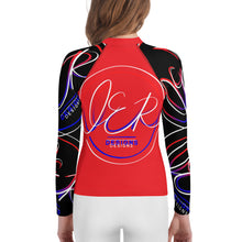 Load image into Gallery viewer, L.E.R. DESIGNS Youth Rash Guard red.jeanflag

