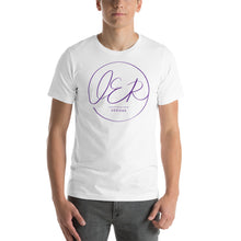 Load image into Gallery viewer, L.E.R. DESIGNS Unisex T-Shirt purp.logo
